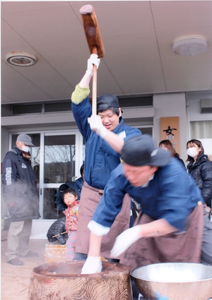 勢いを乗せる一突き